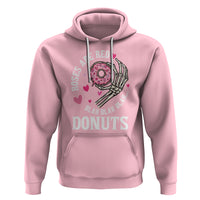 Valentine's Day Hoodie Roses Are Red Blah Skeleton Donut Funny Food Lover - Wonder Print Shop