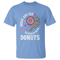 Valentine's Day T Shirt Roses Are Red Blah Skeleton Donut Funny Food Lover - Wonder Print Shop