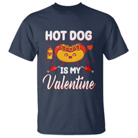 Valentine's Day T Shirt Cute Hot-Dog Is My Valentine Food Lover - Wonder Print Shop
