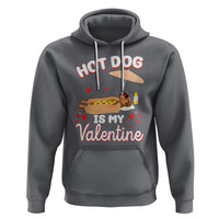 Valentine's Day Hoodie Funny Dachshund Hot-Dog Is My Valentine - Wonder Print Shop