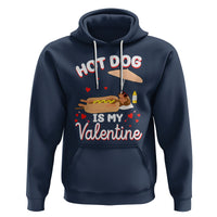 Valentine's Day Hoodie Funny Dachshund Hot-Dog Is My Valentine - Wonder Print Shop