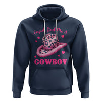 Valentine's Day Hoodie Cupid Find Me A Cowboy Western Heart Leopard Hat - Wonder Print Shop
