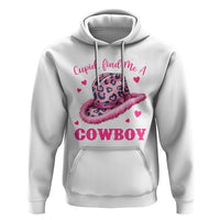 Valentine's Day Hoodie Cupid Find Me A Cowboy Western Heart Leopard Hat - Wonder Print Shop