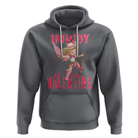 Howdy Valentine's Day Hoodie Cupid Retro Western Cowgirl Cowboy - Wonder Print Shop