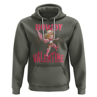 Howdy Valentine's Day Hoodie Cupid Retro Western Cowgirl Cowboy - Wonder Print Shop