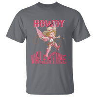 Howdy Valentine's Day T Shirt Cupid Retro Western Cowgirl Cowboy - Wonder Print Shop
