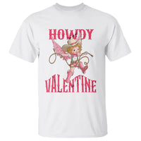Howdy Valentine's Day T Shirt Cupid Retro Western Cowgirl Cowboy - Wonder Print Shop