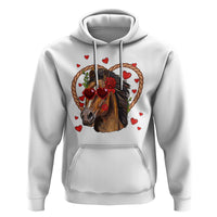Valentine's Day Hoodie Funny Cute Horse Cowboy Western - Wonder Print Shop