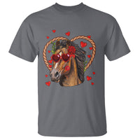 Valentine's Day T Shirt Funny Cute Horse Cowboy Western - Wonder Print Shop