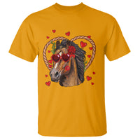 Valentine's Day T Shirt Funny Cute Horse Cowboy Western - Wonder Print Shop