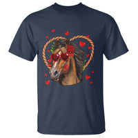 Valentine's Day T Shirt Funny Cute Horse Cowboy Western - Wonder Print Shop