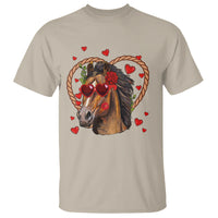Valentine's Day T Shirt Funny Cute Horse Cowboy Western - Wonder Print Shop
