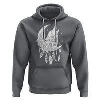 Valentine's Day Hoodie Love You To The Moon And Back Wolf - Wonder Print Shop