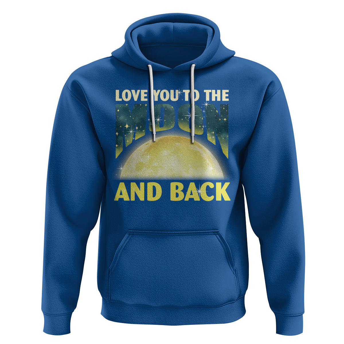 Valentine's Day Hoodie Love You To The Moon And Back - Wonder Print Shop