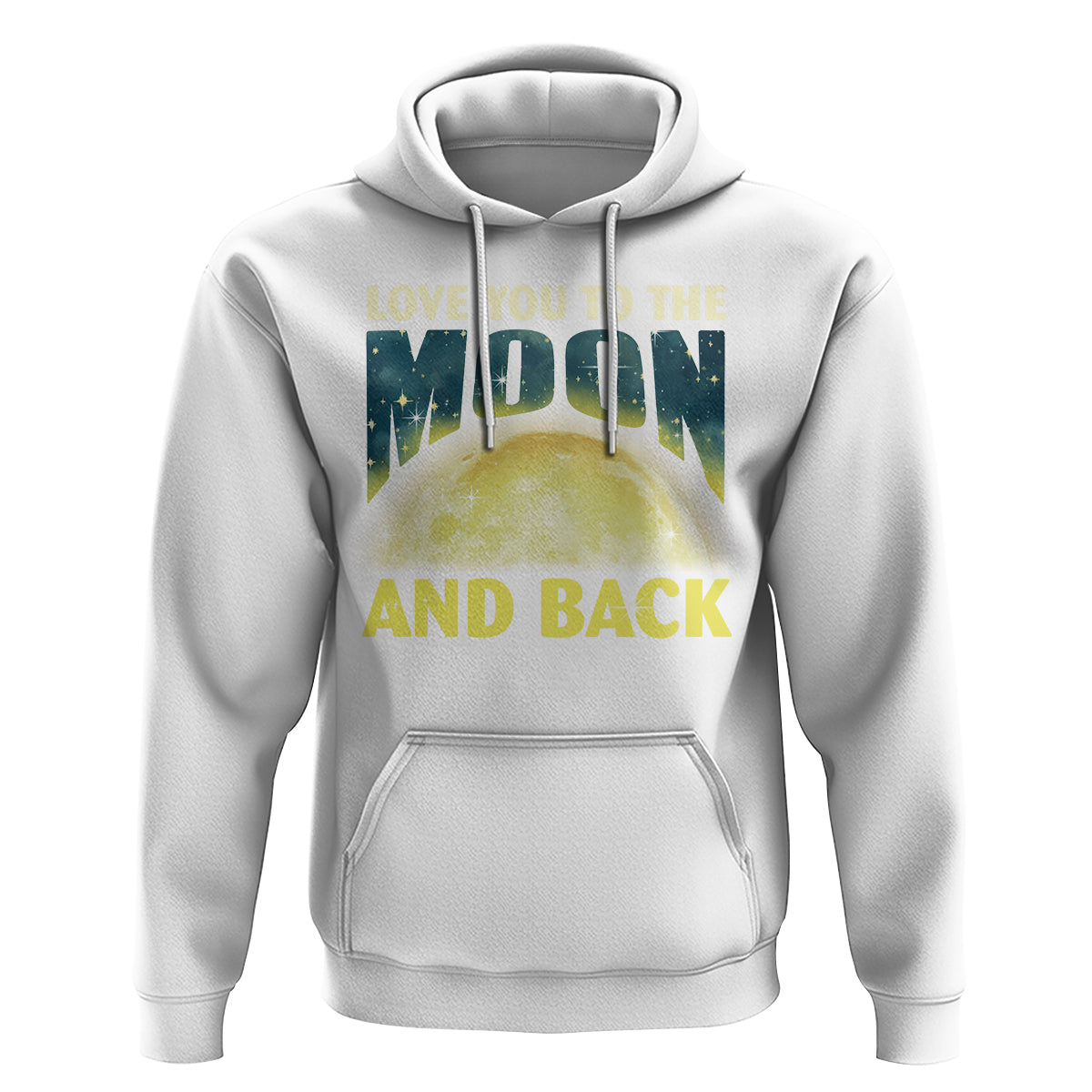 Valentine's Day Hoodie Love You To The Moon And Back - Wonder Print Shop