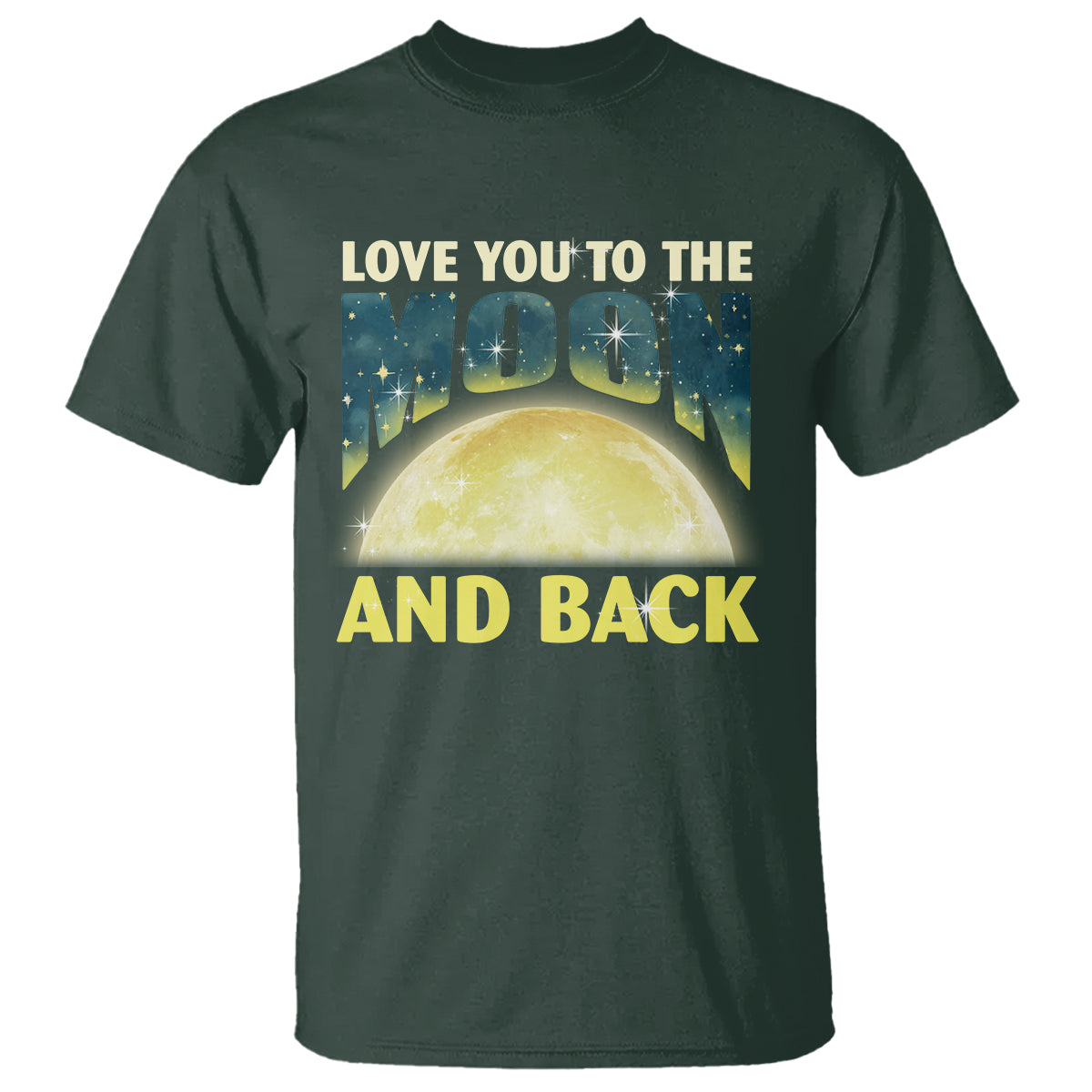 Valentine's Day T Shirt Love You To The Moon And Back - Wonder Print Shop