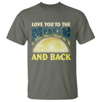 Valentine's Day T Shirt Love You To The Moon And Back - Wonder Print Shop