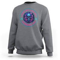Valentine's Day Sweatshirt Love Me Like My Demons Do Skull Rose Aesthestic - Wonder Print Shop