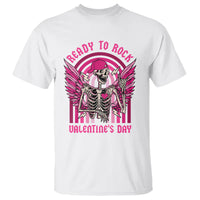 Skeleton Ready To Rock Valentine's Day T Shirt - Wonder Print Shop
