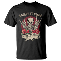 Skeleton Ready To Rock Valentine's Day T Shirt - Wonder Print Shop