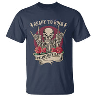 Skeleton Ready To Rock Valentine's Day T Shirt - Wonder Print Shop