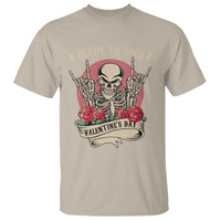 Skeleton Ready To Rock Valentine's Day T Shirt - Wonder Print Shop