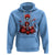 Valentine's Day Hoodie Cool Skeleton Drummer Rock Lover - Wonder Print Shop