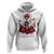 Valentine's Day Hoodie Cool Skeleton Drummer Rock Lover - Wonder Print Shop