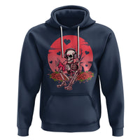 Anti Valentine's Day Hoodie Skeleton Gamer Video Game - Wonder Print Shop