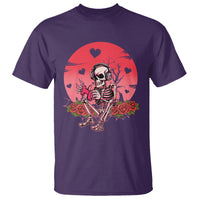 Anti Valentine's Day T Shirt Skeleton Gamer Video Game - Wonder Print Shop