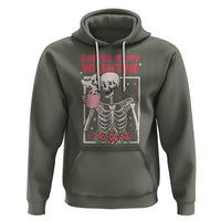 Valentine's Day Hoodie Coffee Is My Valentine Funny Skeleton - Wonder Print Shop