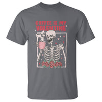 Valentine's Day T Shirt Coffee Is My Valentine Funny Skeleton - Wonder Print Shop