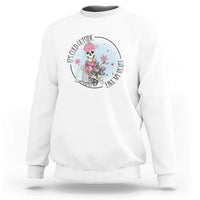 Anti Valentine Sweatshirt It's Cold Outside Like My Heart Skeleton Single Day - Wonder Print Shop
