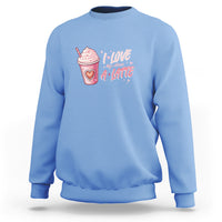 Valentine's Day Sweatshirt I Love My Class A Latte Teacher Coffee Lover - Wonder Print Shop