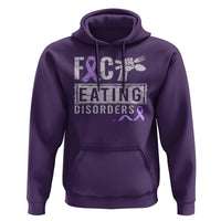 Anorexia Awareness Hoodie FxxK Eating Disorders Purple Ribbon - Wonder Print Shop