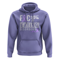 Anorexia Awareness Hoodie FxxK Eating Disorders Purple Ribbon - Wonder Print Shop