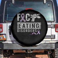 Anorexia Awareness Spare Tire Cover FxxK Eating Disorders Purple Ribbon