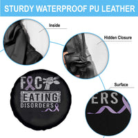 Anorexia Awareness Spare Tire Cover FxxK Eating Disorders Purple Ribbon