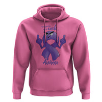 FxxK Anorexia Eating Disorder Purple Ribbon Mental Health Awareness Hoodie - Wonder Print Shop