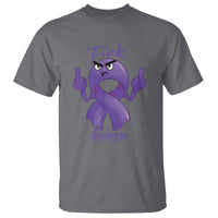 FxxK Anorexia Eating Disorder Purple Ribbon Mental Health Awareness T Shirt - Wonder Print Shop
