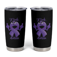 FxxK Anorexia Eating Disorder Purple Ribbon Mental Health Awareness Tumbler Cup