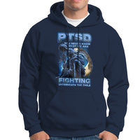 PTSD Hoodie You Never Know What We Are Fighting Underneath The Smile Veteran - Wonder Print Shop