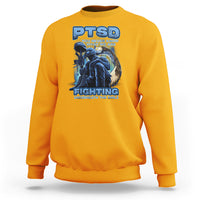 PTSD Sweatshirt You Never Know What We Are Fighting Underneath The Smile Veteran - Wonder Print Shop