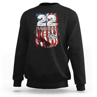 PTSD Sweatshirt 22 Veterans A Day Veteran Suicide Awareness - Wonder Print Shop