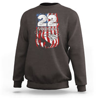 PTSD Sweatshirt 22 Veterans A Day Veteran Suicide Awareness - Wonder Print Shop