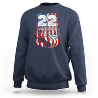 PTSD Sweatshirt 22 Veterans A Day Veteran Suicide Awareness - Wonder Print Shop