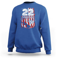 PTSD Sweatshirt 22 Veterans A Day Veteran Suicide Awareness - Wonder Print Shop