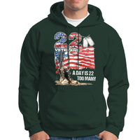 Veteran Suicide Awareness Hoodie 22 Veterans A Day Too Many PTSD - Wonder Print Shop