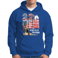 Veteran Suicide Awareness Hoodie 22 Veterans A Day Too Many PTSD - Wonder Print Shop
