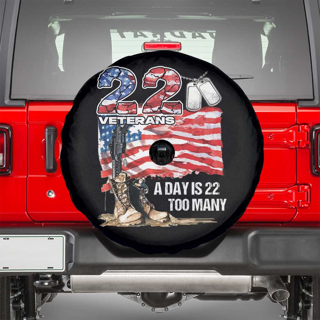 Veteran Suicide Awareness Spare Tire Cover 22 Veterans A Day Too Many PTSD